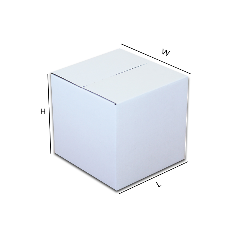 130x130x130mm (100pcs) - White RSC Boxes – PackNBag