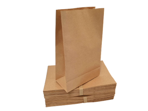 390h x 240w x 120g (100pcs) - Brown Kraft Paper Bag