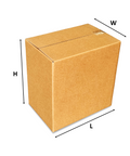 150x100x200mm (25pcs) - High-Quality Brown RSC Boxes