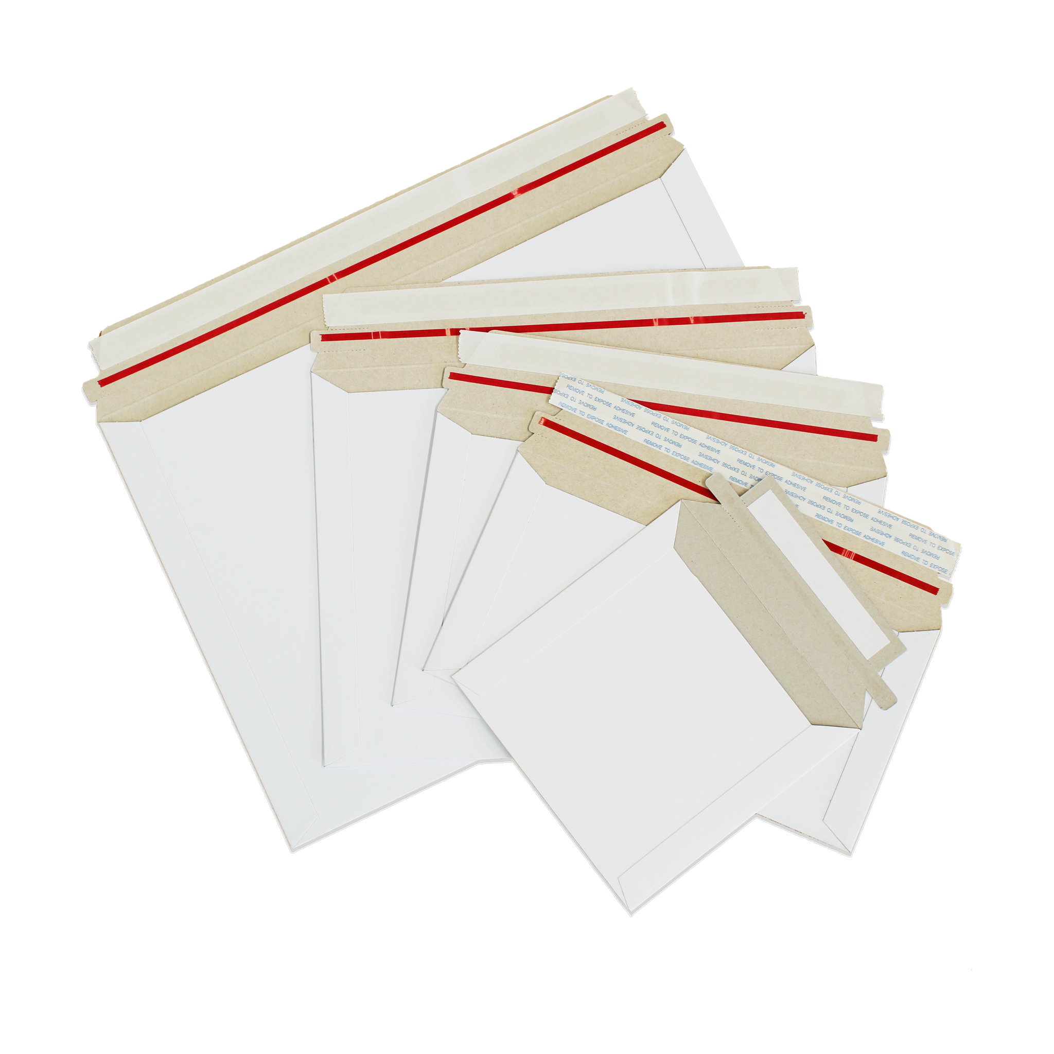 Paper Rigid Mailer 128x240mm 400gsm DLX SIZE (200pcs) - White Rigid Cardboard Mailer ...